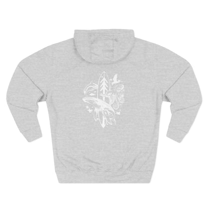 Ventana Monterey Bay by Thiago Bianchini Unisex - Pull-Over Cotton Blend Fleece Hoodie