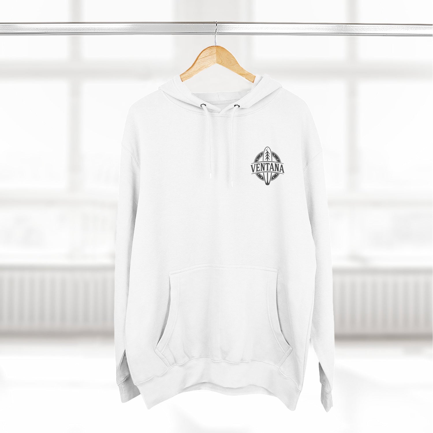 Ventana Monterey Bay by Thiago Bianchini Unisex - Pull-Over Cotton Blend Fleece Hoodie