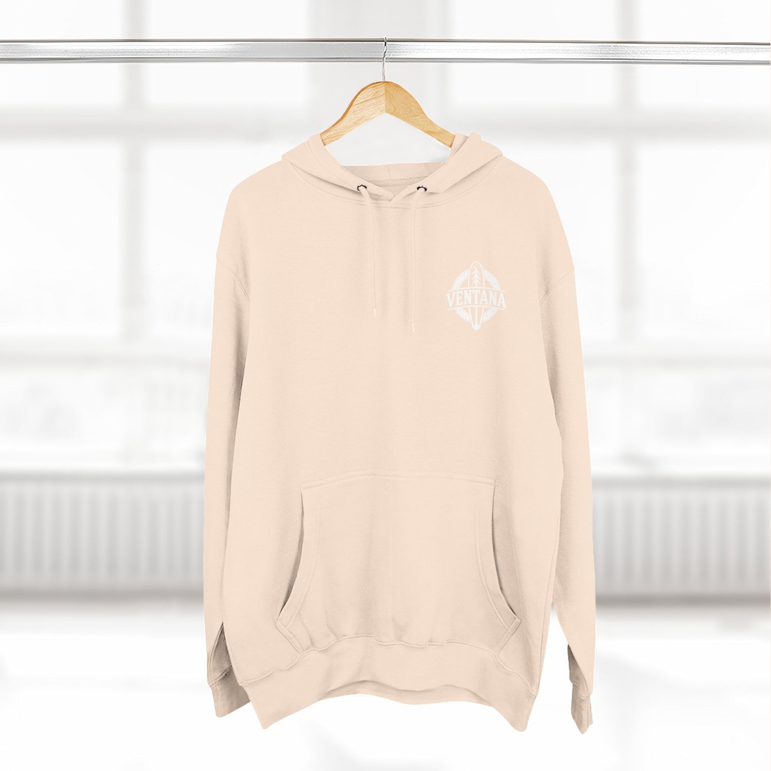Ventana Monterey Bay by Thiago Bianchini Unisex - Pull-Over Cotton Blend Fleece Hoodie