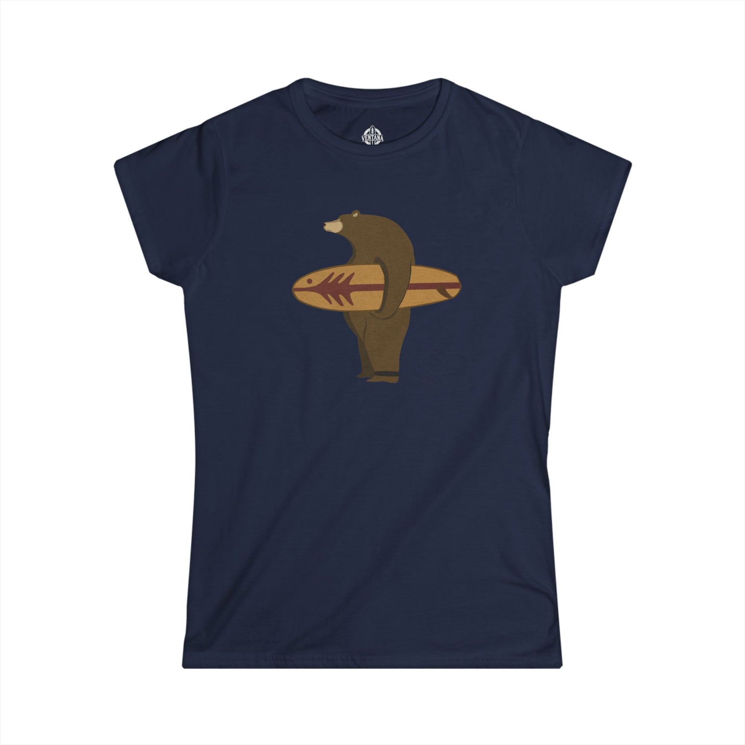 Surfing Grizzly Bear by Fabian Lavater - Women&