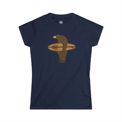 Surfing Grizzly Bear by Fabian Lavater - Women&