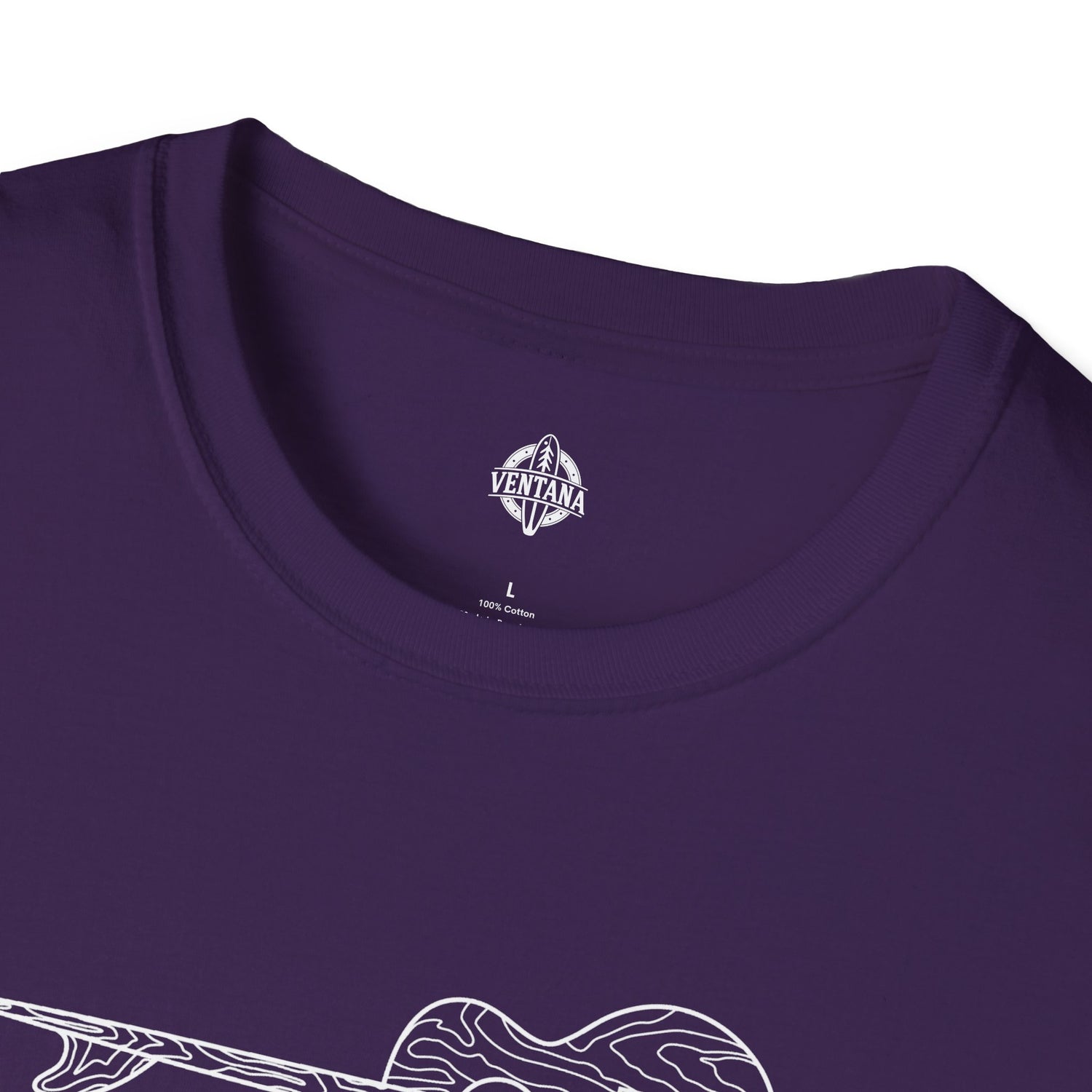 Ventana Santa Cruz Guitar Collab Unisex - Soft Style U.S. Cotton T-Shirt