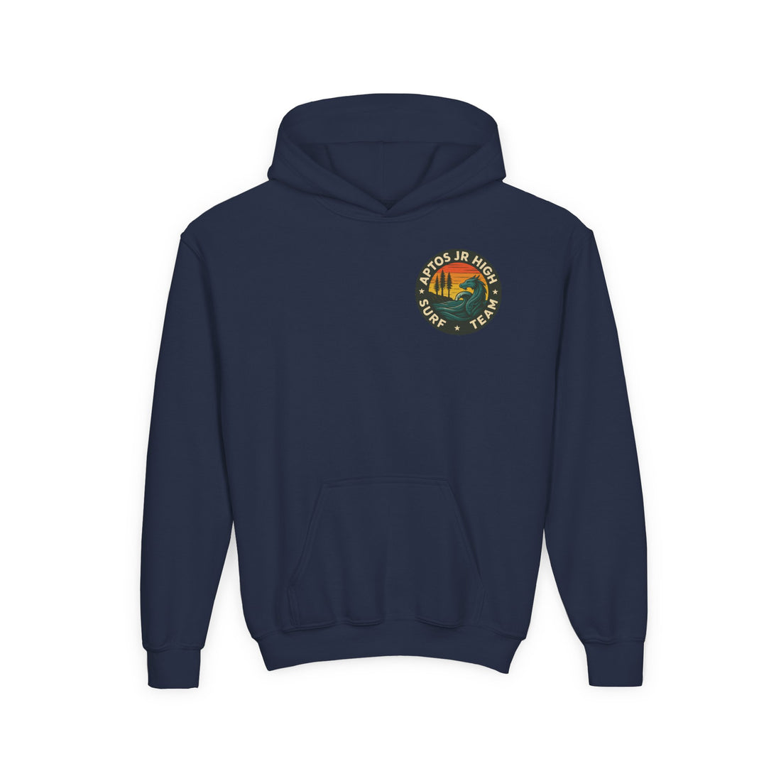 Aptos Jr High Surf Team Youth Pull-Over Hoodie - Heavy Blend Sweatshirt