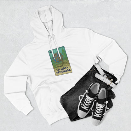 Stingray Lotería Unisex - Pull-Over Cotton Blend Fleece Hoodie (La Raya Venenosa)