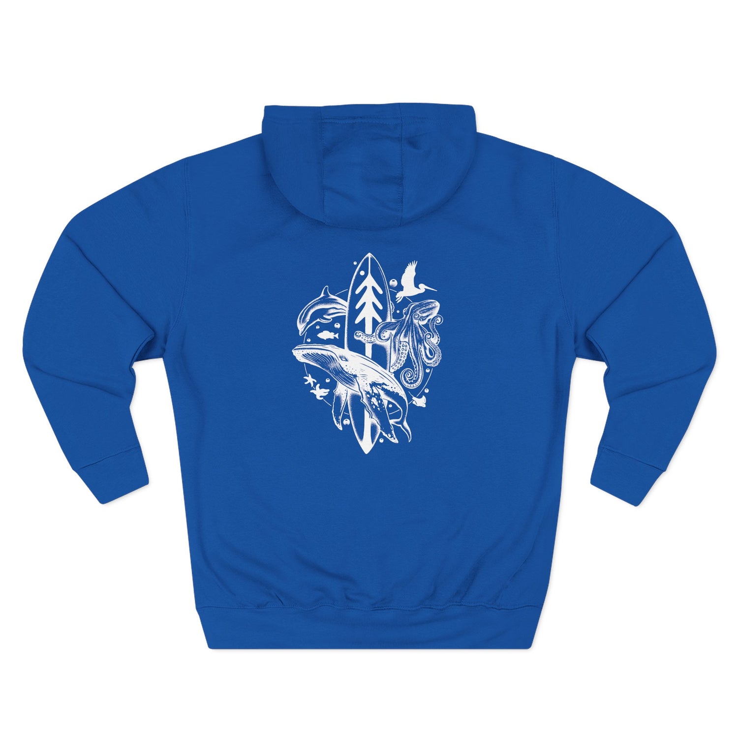 Ventana Monterey Bay by Thiago Bianchini Unisex - Pull-Over Cotton Blend Fleece Hoodie