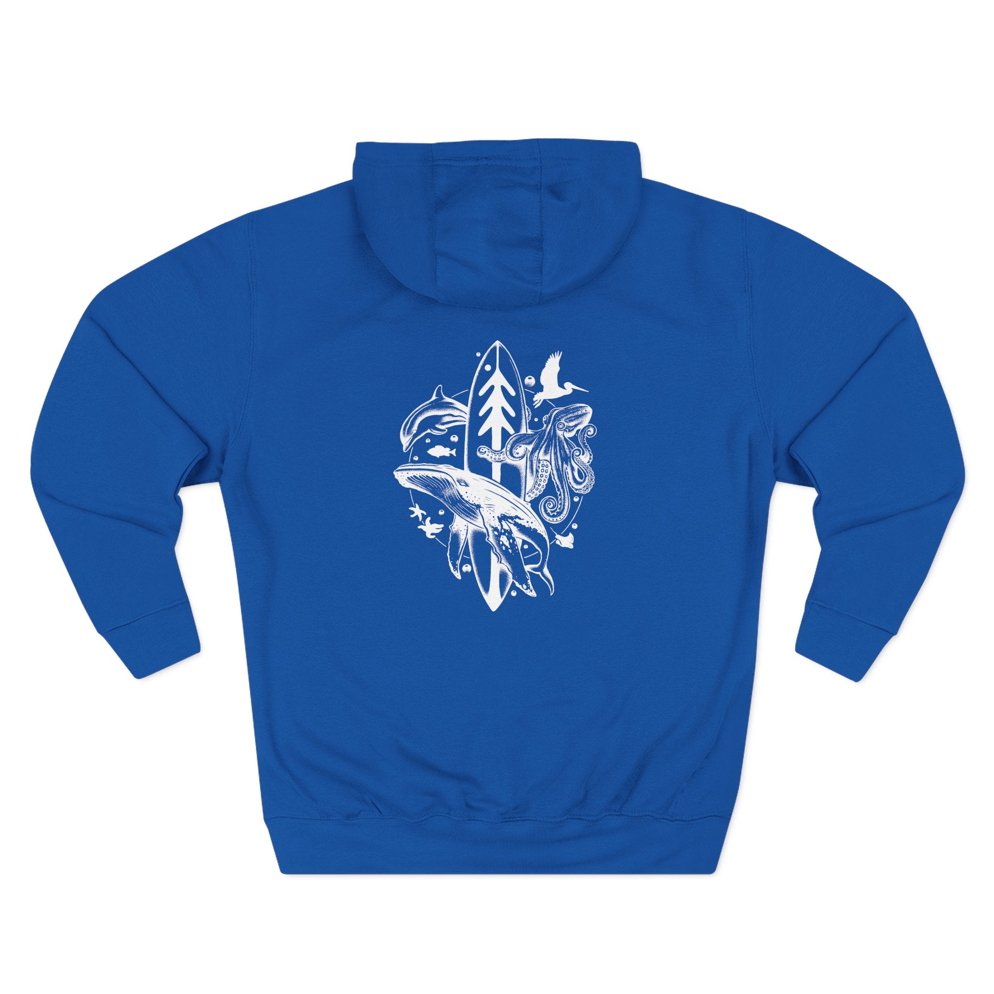 Ventana Monterey Bay by Thiago Bianchini Unisex - Pull-Over Cotton Blend Fleece Hoodie