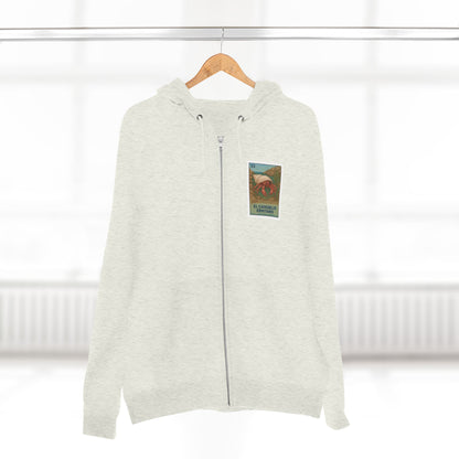 Hermit Crab Lotería Unisex - Zip Cotton Blend Fleece Hoodie (El Cangrejo Ermitaño)