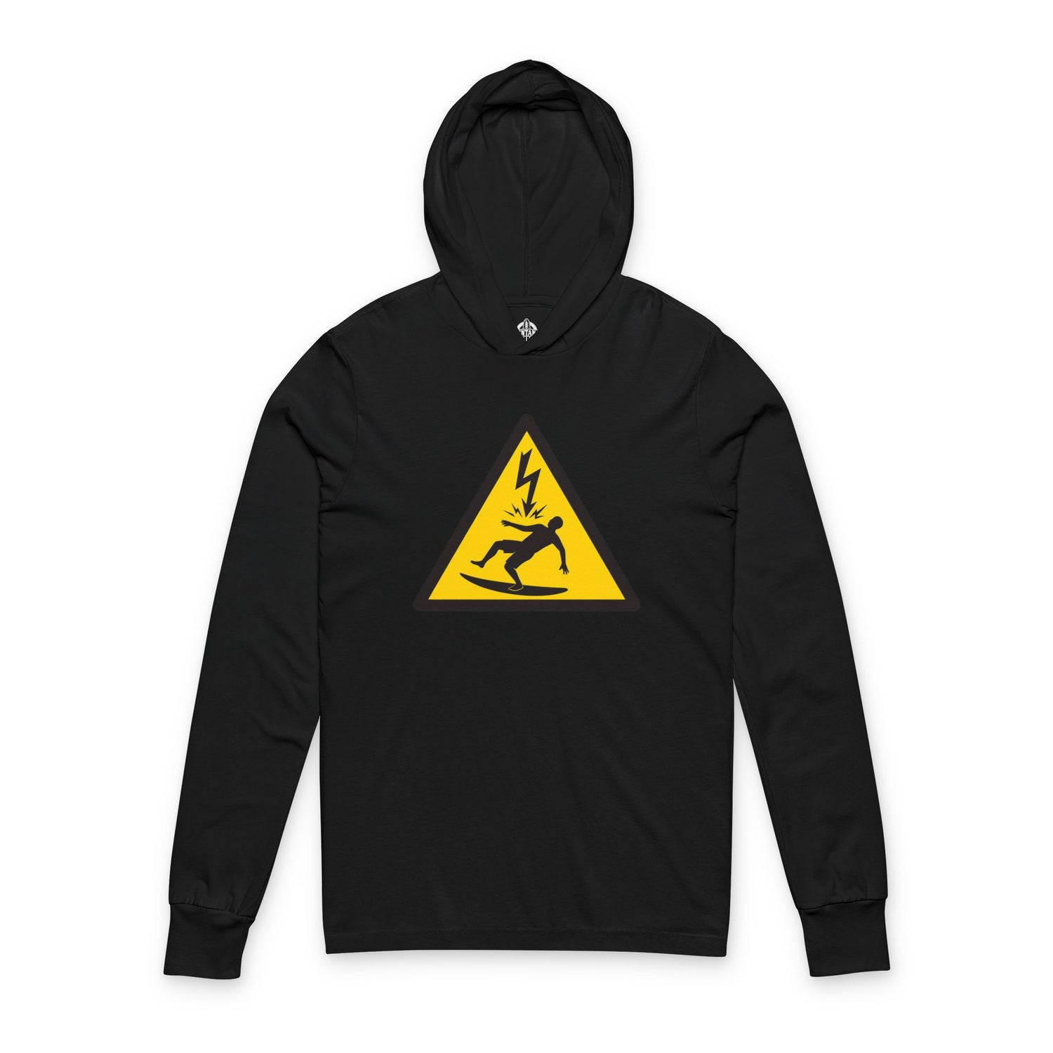 Electric Surfer Unisex - Cotton Long Sleeve Hooded T-Shirt
