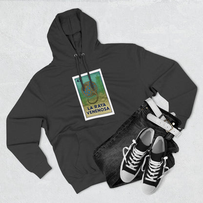 Stingray Lotería Unisex - Pull-Over Cotton Blend Fleece Hoodie (La Raya Venenosa)