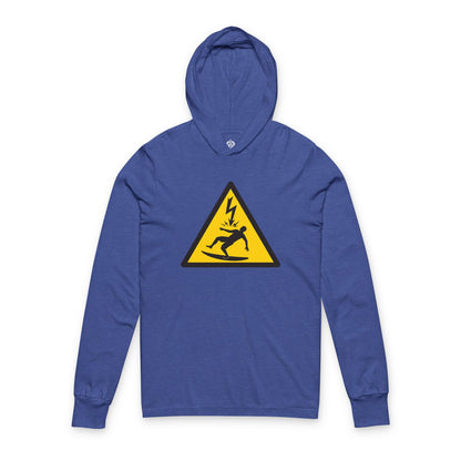 Electric Surfer Unisex - Cotton Long Sleeve Hooded T-Shirt