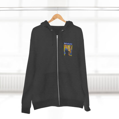 Rosie the Surfer Unisex - Zip Cotton Blend Fleece Hoodie