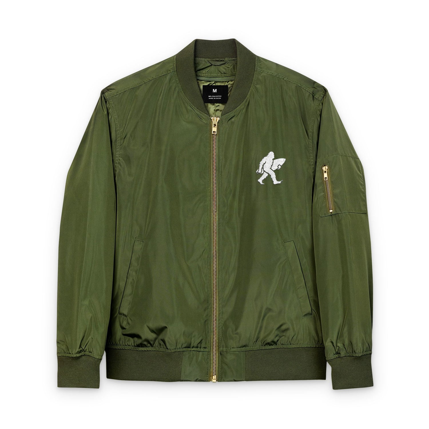 Ventana Surfsquatch Recycled Poly Embroidered Bomber Jacket