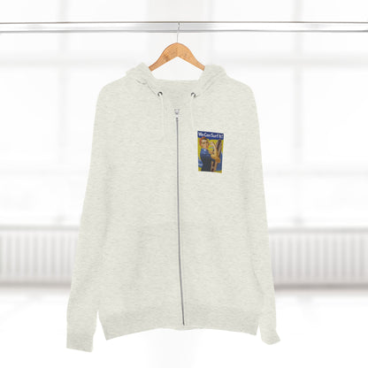 Rosie the Surfer Unisex - Zip Cotton Blend Fleece Hoodie