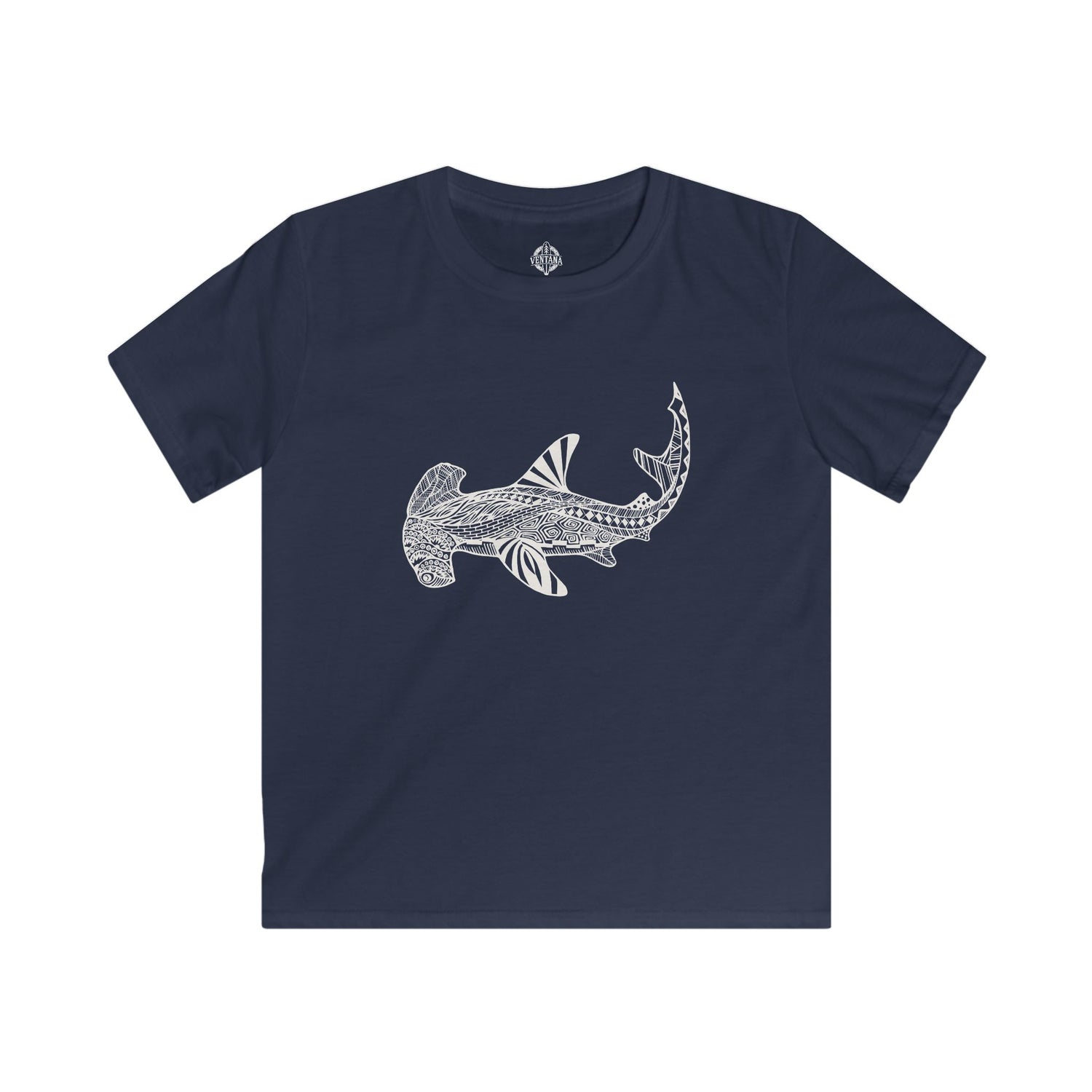 Ventangle Hammerhead Kids - Soft Style U.S. Cotton T-Shirt