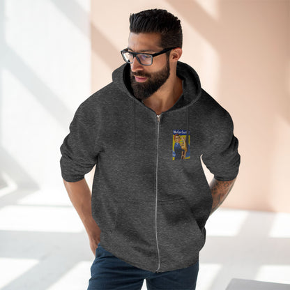 Rosie the Surfer Unisex - Zip Cotton Blend Fleece Hoodie
