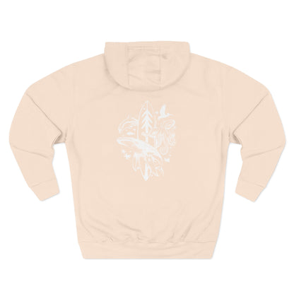 Ventana Monterey Bay by Thiago Bianchini Unisex - Pull-Over Cotton Blend Fleece Hoodie