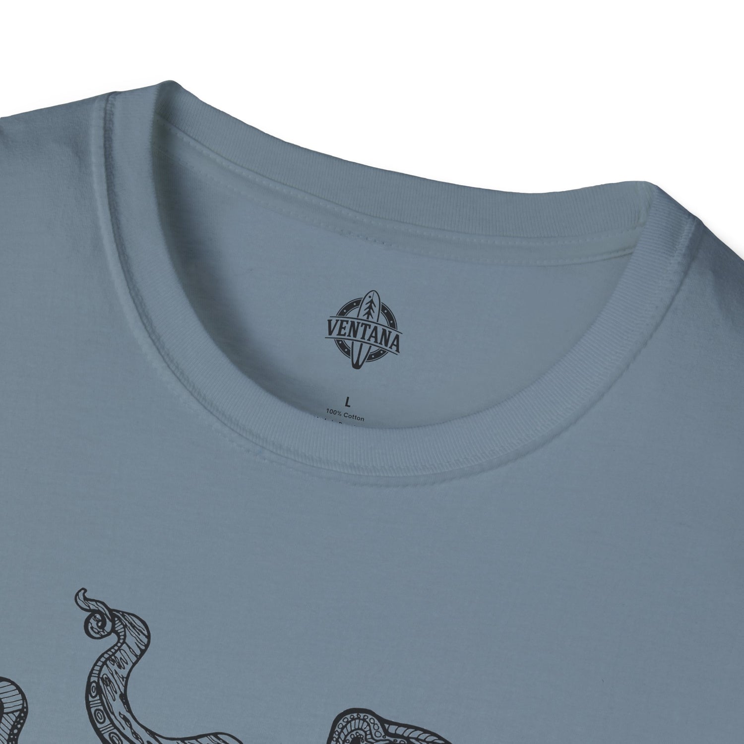Ventangle Octopus Unisex - Soft Style U.S. Cotton T-Shirt