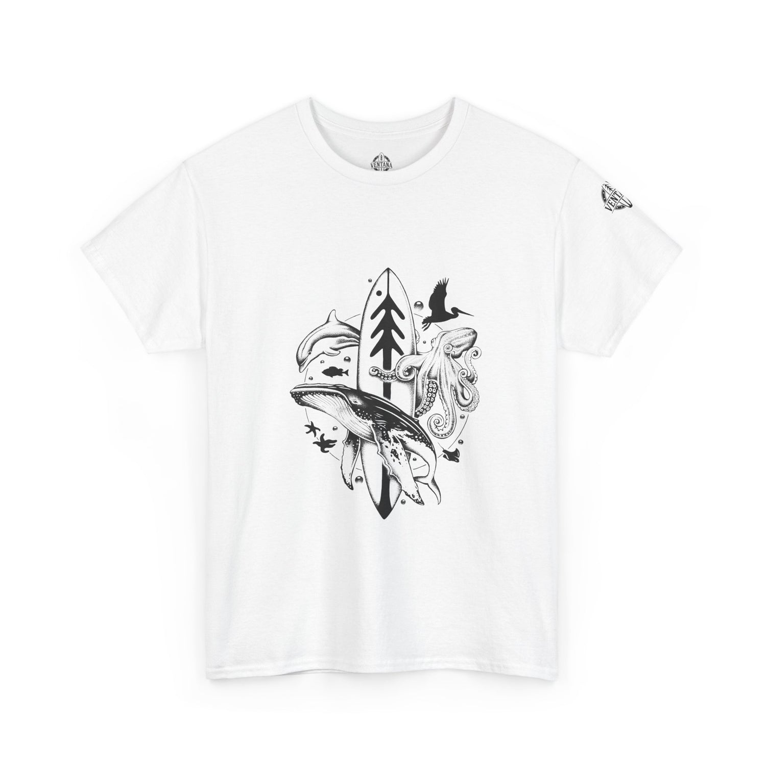 Ventana Monterey Bay by Thiago Bianchini - U.S. Cotton T-Shirt