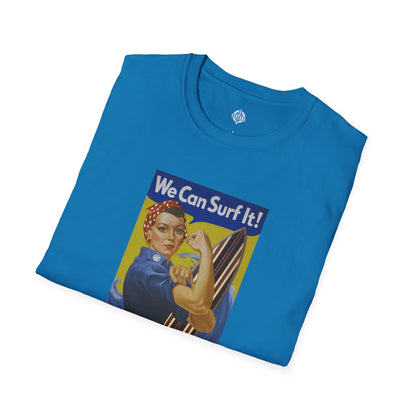 Rosie the Surfer Unisex - Soft Style U.S. Cotton T-Shirt