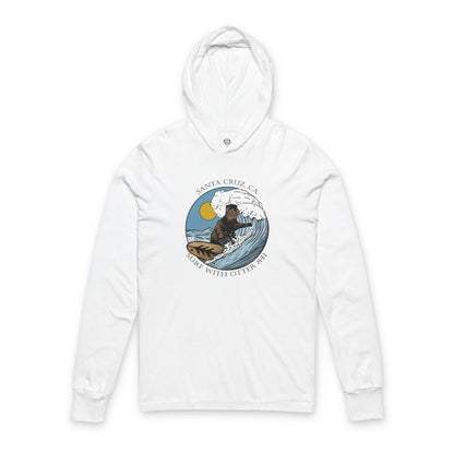 Otter 841 by Thiago Bianchini Unisex - Cotton Long Sleeve Hooded T-Shirt