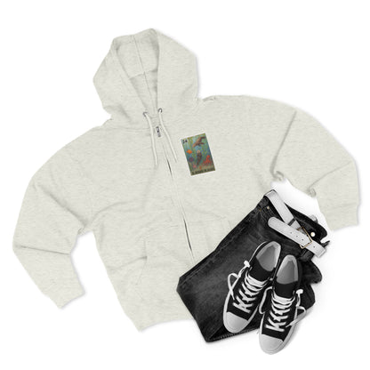 Kelp Forest Lotería Unisex - Zip Cotton Blend Fleece Hoodie (El Bosque de Algas)