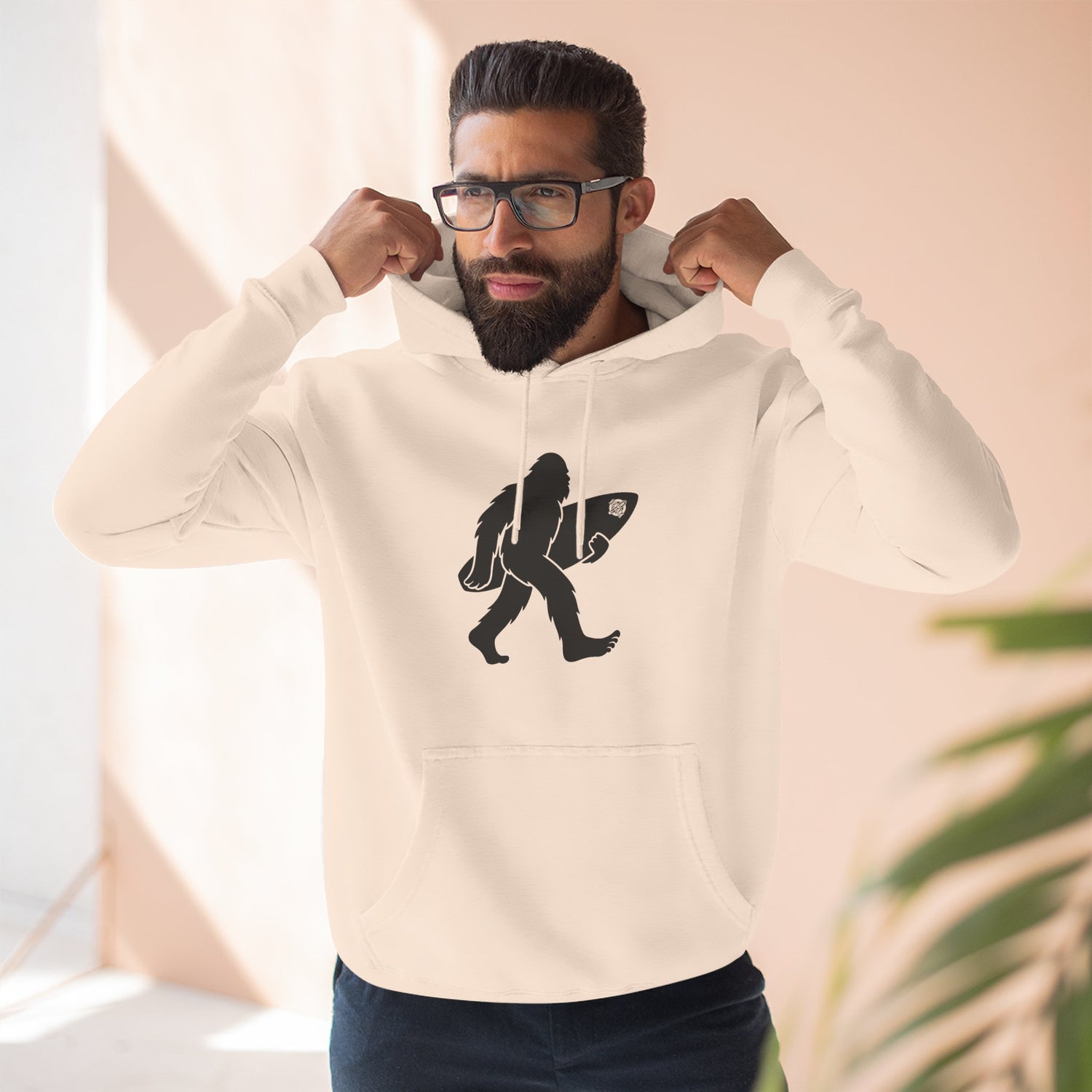 Ventana Surfsquatch Unisex - Pull-Over Cotton Blend Fleece Hoodie