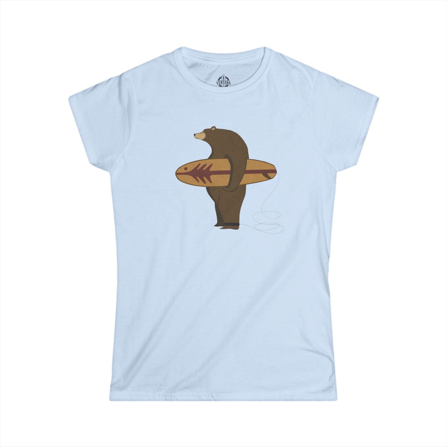 Surfing Grizzly Bear by Fabian Lavater - Women&