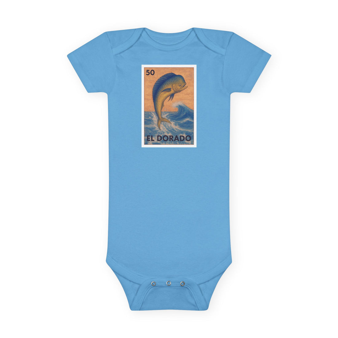 Dorado Lotería - Baby Short Sleeve 100% Cotton Onesie (El Dorado)