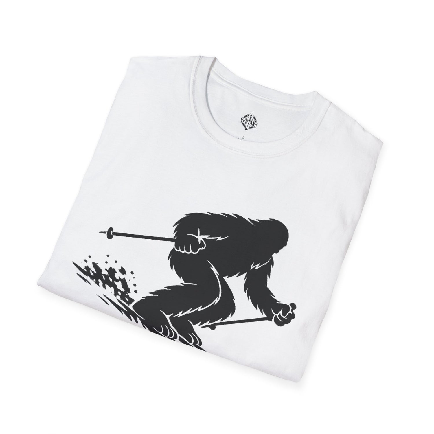 Ventana Shreddy Yeti Ski Unisex - U.S. Cotton T-Shirt