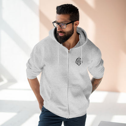 Ventana Monterey Bay by Thiago Bianchini Unisex - Zip Cotton Blend Fleece Hoodie