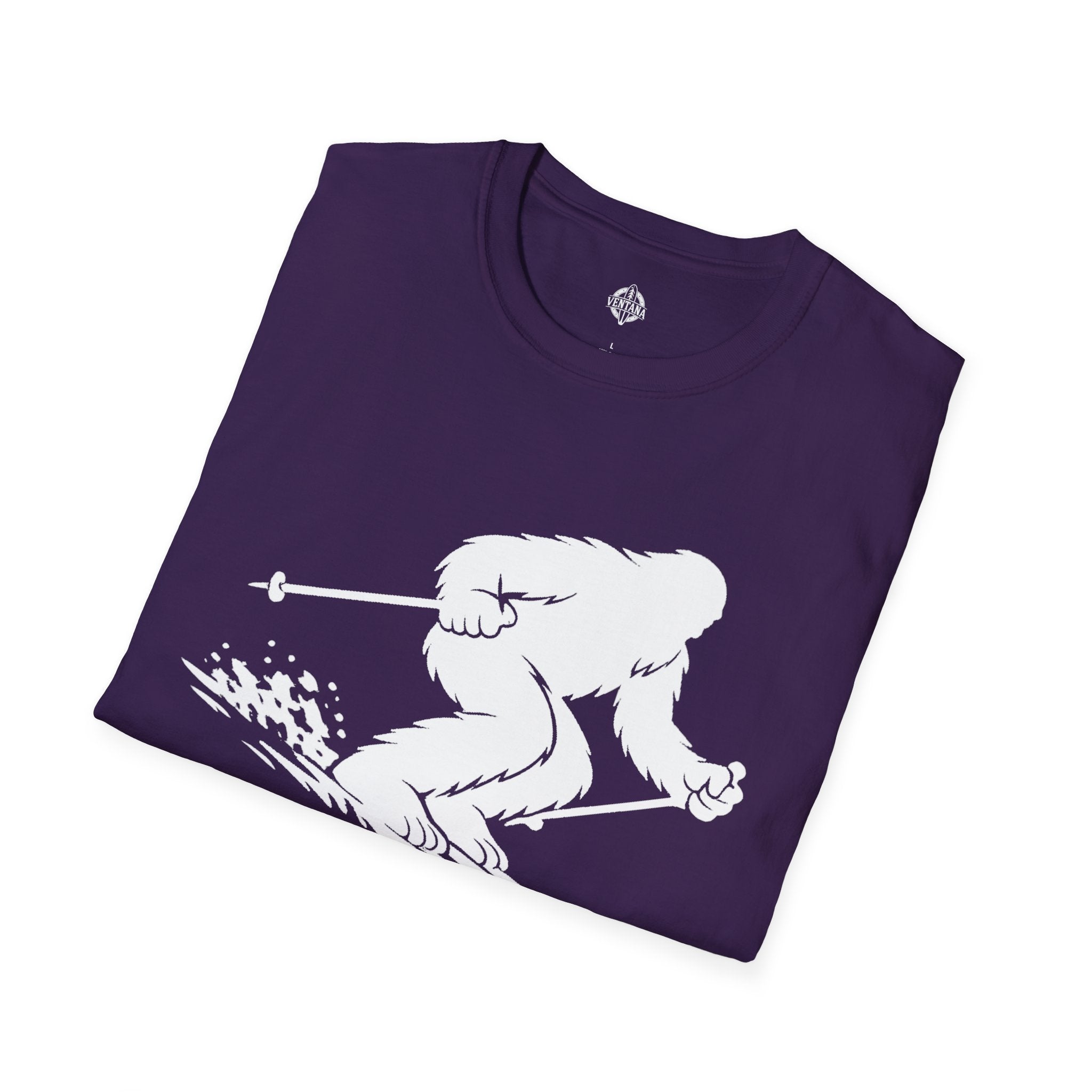 Ventana Shreddy Yeti Ski Unisex - U.S. Cotton T-Shirt