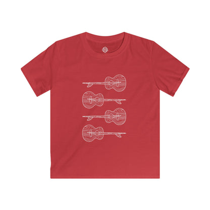 Ventana Santa Cruz Guitar Collab Kids - Soft Style U.S. Cotton T-Shirt