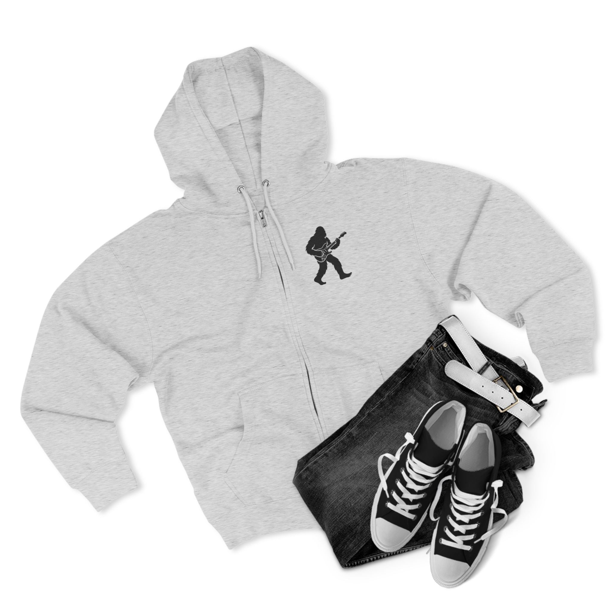 Ventana Jamsquatch Unisex - Zip Cotton Blend Fleece Hoodie