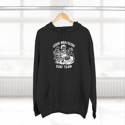 Leash Wranglers Surf Team Unisex - Pull-Over Cotton Blend Fleece Hoodie