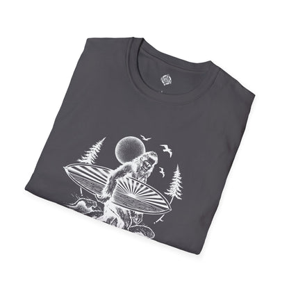 Ventana Surfsquatch by Thiago Bianchini Unisex - Soft Style U.S. Cotton T-Shirt