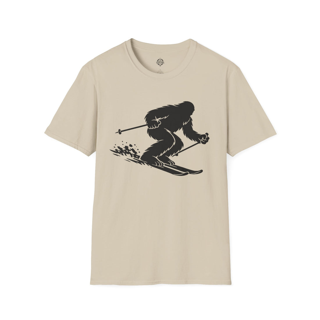 Ventana Shreddy Yeti Ski Unisex - U.S. Cotton T-Shirt