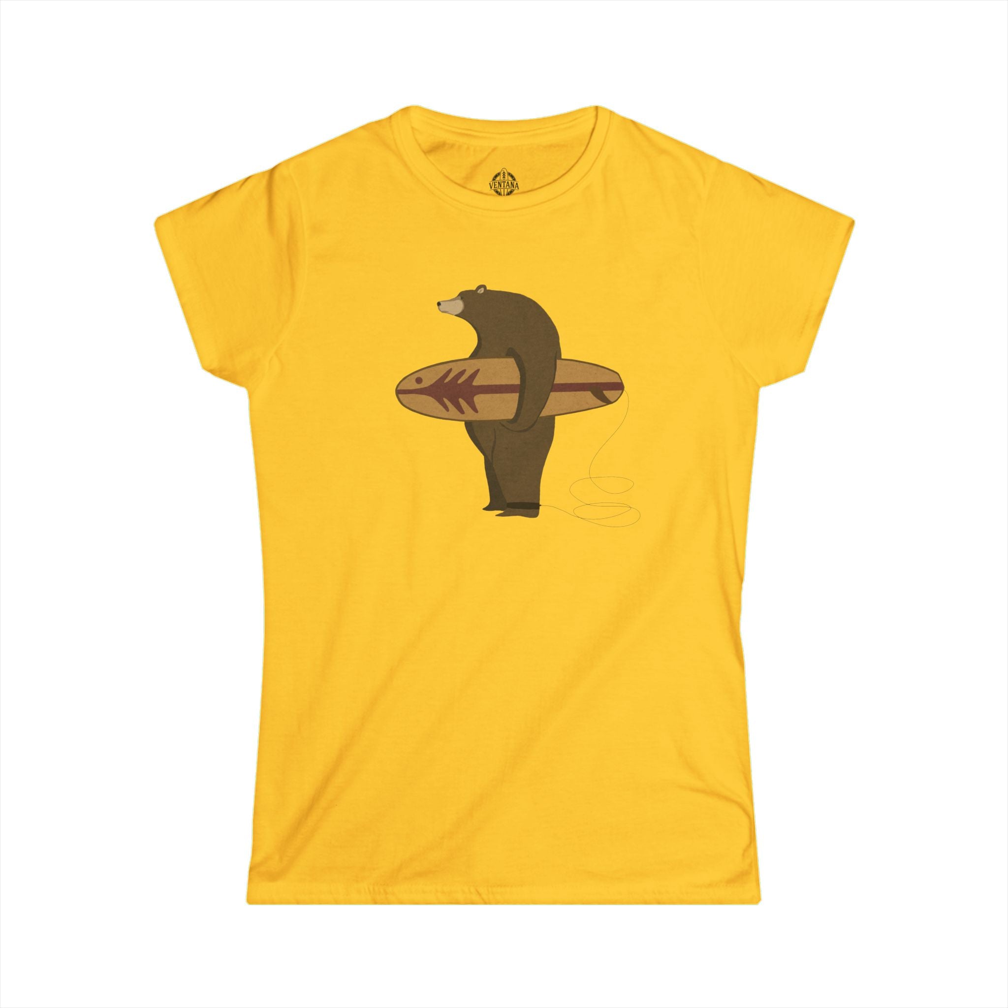 Surfing Grizzly Bear by Fabian Lavater - Women&