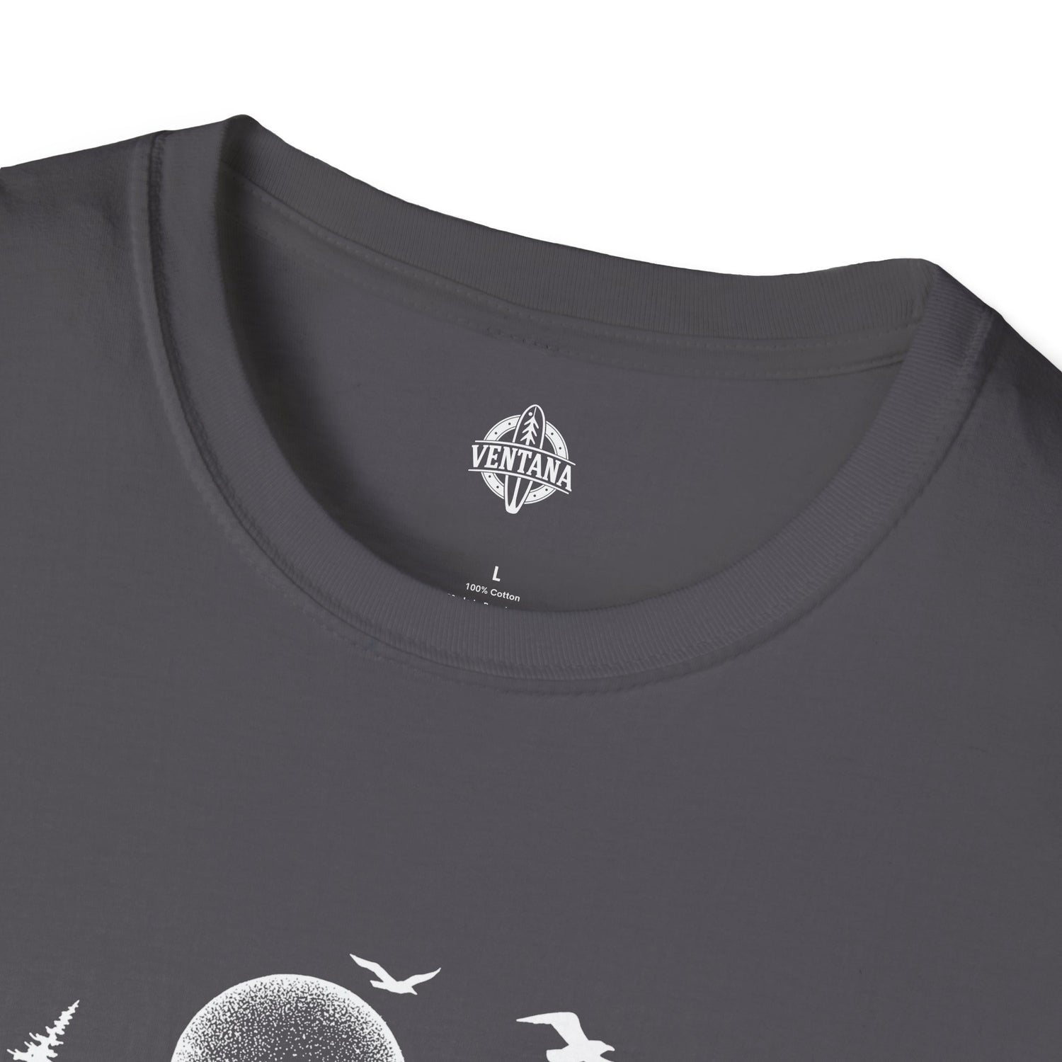 Ventana Surfsquatch by Thiago Bianchini Unisex - Soft Style U.S. Cotton T-Shirt