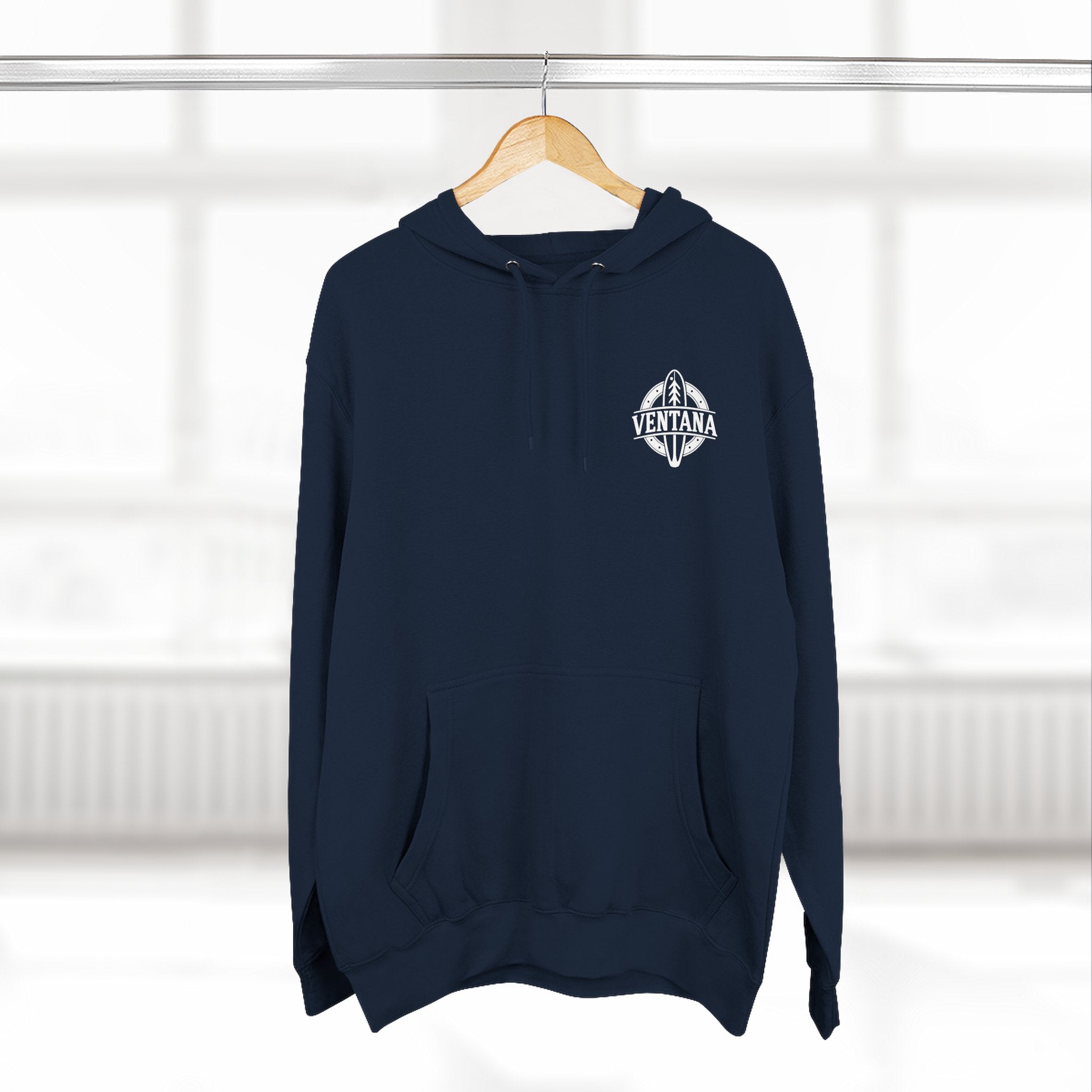 Ventana Monterey Bay by Thiago Bianchini Unisex - Pull-Over Cotton Blend Fleece Hoodie
