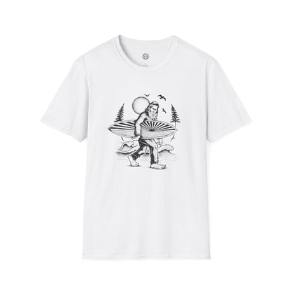Ventana Surfsquatch by Thiago Bianchini Unisex - Soft Style U.S. Cotton T-Shirt