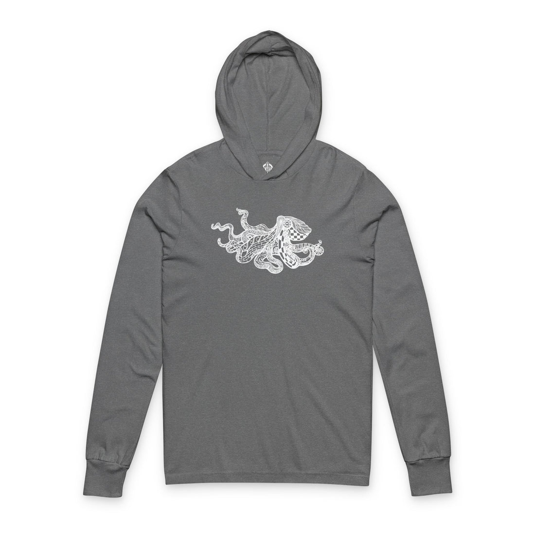 Ventangle Octopus Unisex - Cotton Long Sleeve Hooded T-Shirt