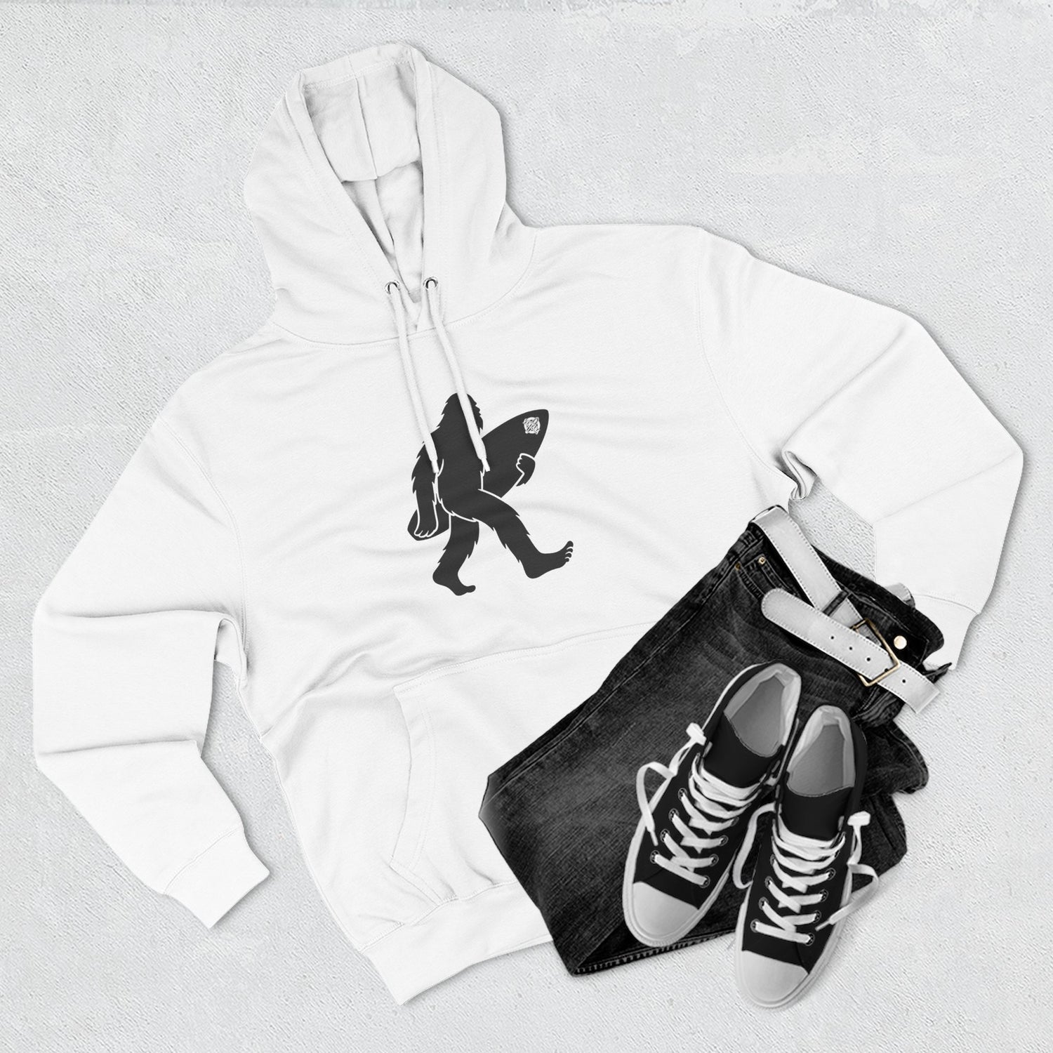 Ventana Surfsquatch Unisex - Pull-Over Cotton Blend Fleece Hoodie