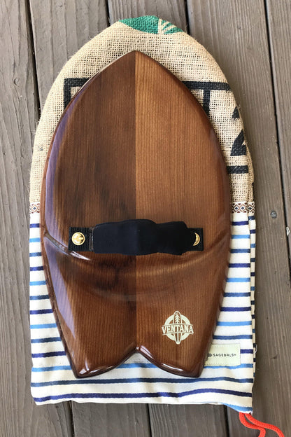 Handplane - Cocobolo Bay Flower Fish Handplane