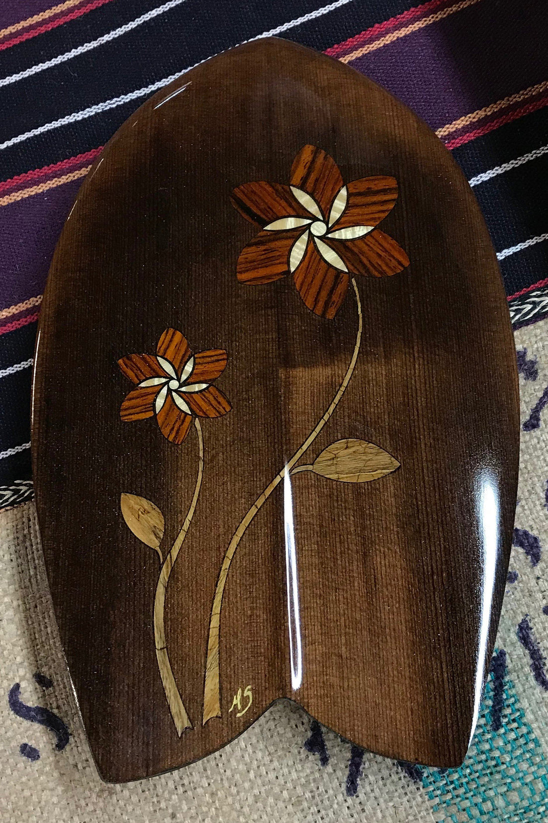 Handplane - Cocobolo Flower Fish Handplane