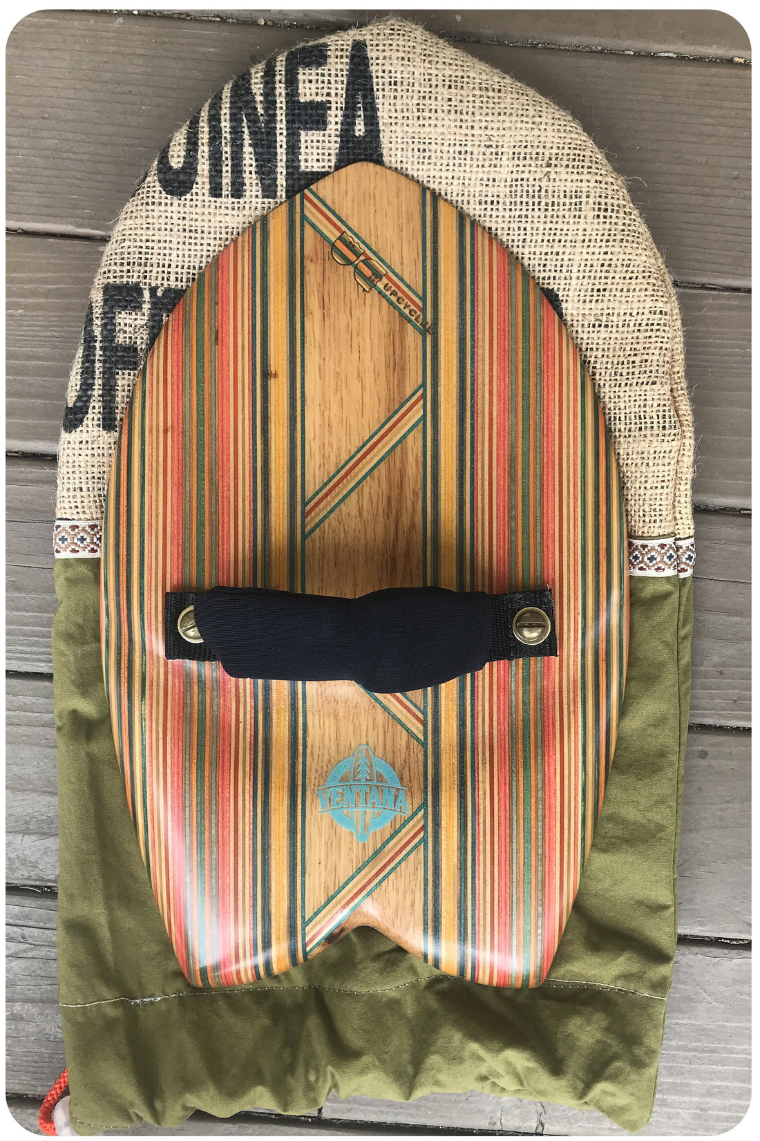 Handplane - Upcycled Skate Art Zig Zag Handplane