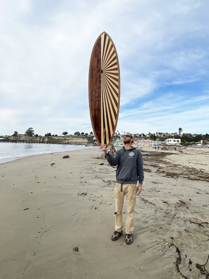 Wooden Surfboard - Sunburst Flyer 6’6”